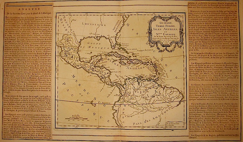 Brion de la Tour Louis - Desnos Louis Charles Guayane, Terre Ferme, Isles Antilles, et N.lle Espagne 1766 Paris